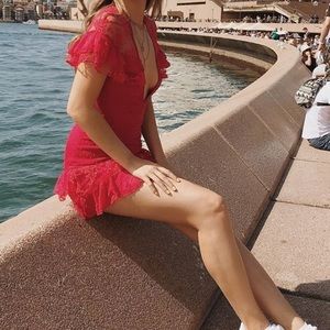 BEAUTIFUL Red Lace Dress 🍒